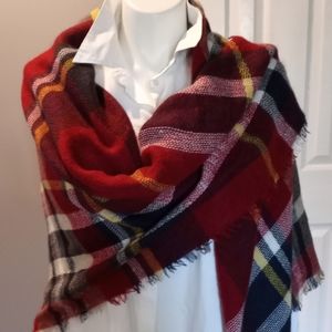 Plaid wrap/scarf